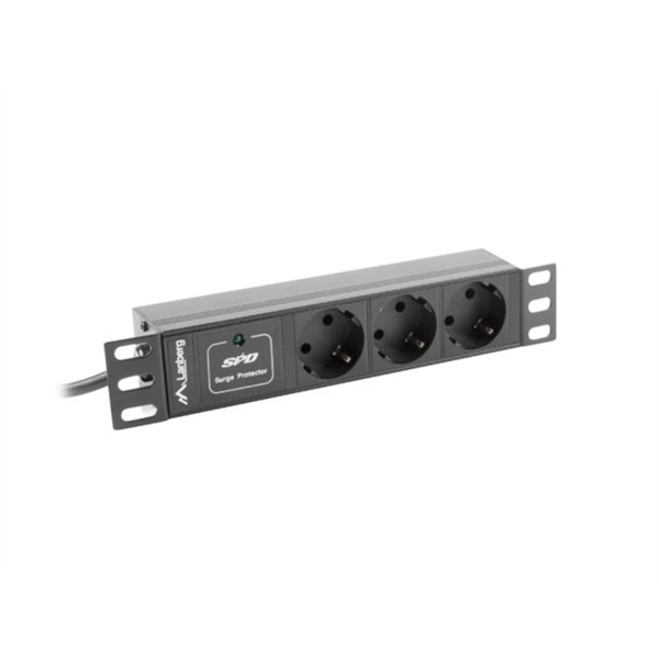 Lanberg PDU-03F-0200-IEC-BK unidad de distribución de energía (PDU) 1U