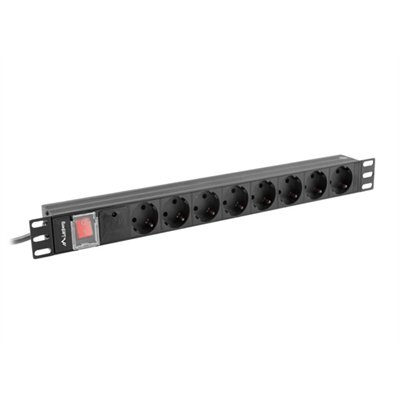 Lanberg PDU-08F-0200-BK unidad de distribución de energía (PDU)