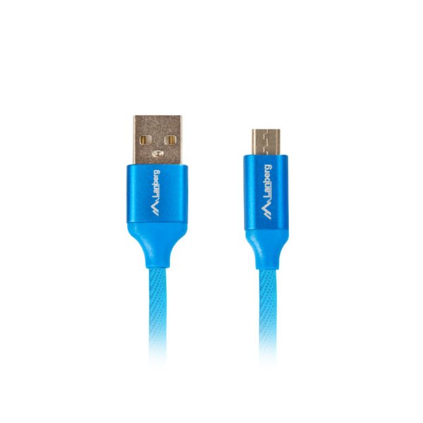 Lanberg CA-USBM-20CU-0018-BL cable USB USB 2.0 1,8 m Micro-USB A USB A Azul