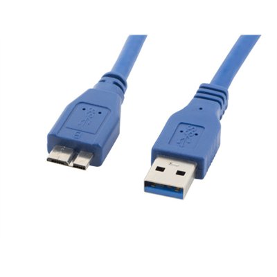 Lanberg CA-US3M-10CC-0005-B cable USB 0,5 m Micro-USB A USB A