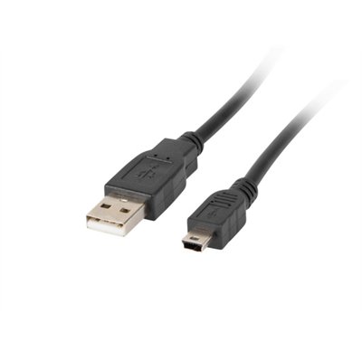 Lanberg CA-USBK-10CC-0018-BK cable USB USB 2.0 1,8 m Mini-USB A