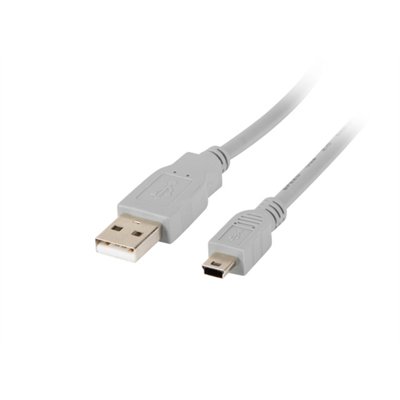 Lanberg CA-USBK-10CC-0018-S cable USB USB 2.0 1,8 m Mini-USB A