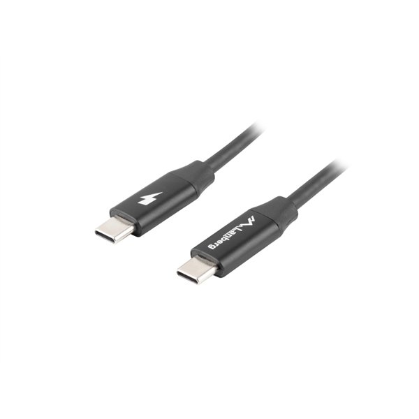 Lanberg CA-CMCM-40CU-0018-BK cable USB USB 2.0 1,8 m USB C Negro