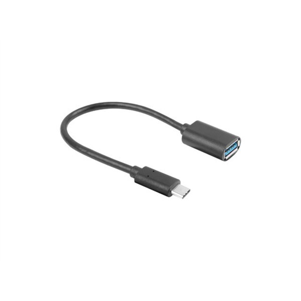 Lanberg AD-UC-UA-04 cable USB USB 3.2 Gen 1 (3.1 Gen 1) 0,15 m USB A USB C Negro