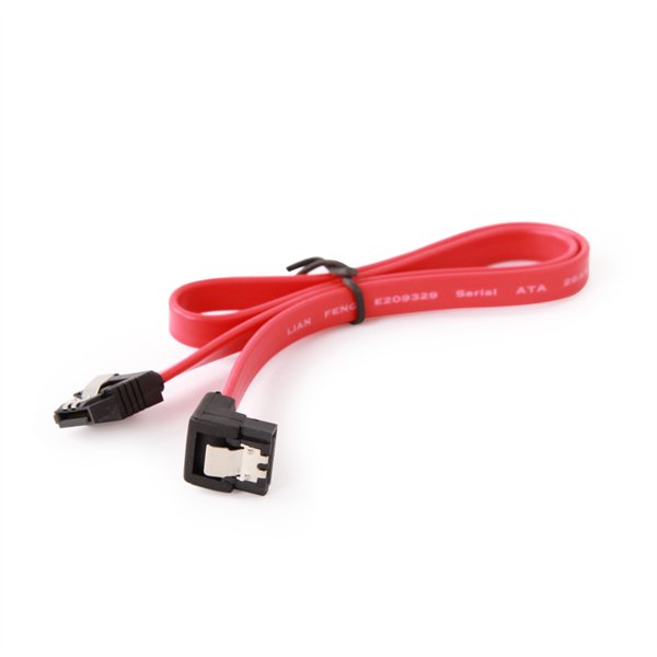 Gembird Cable SATA 3 con Conector Doblado 90º 50cm Rojo