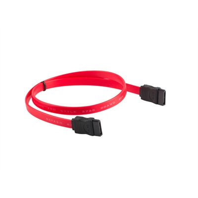 Lanberg CA-SASA-10CU-0050-R cable de SATA 0,5 m SATA 7-pin Rojo