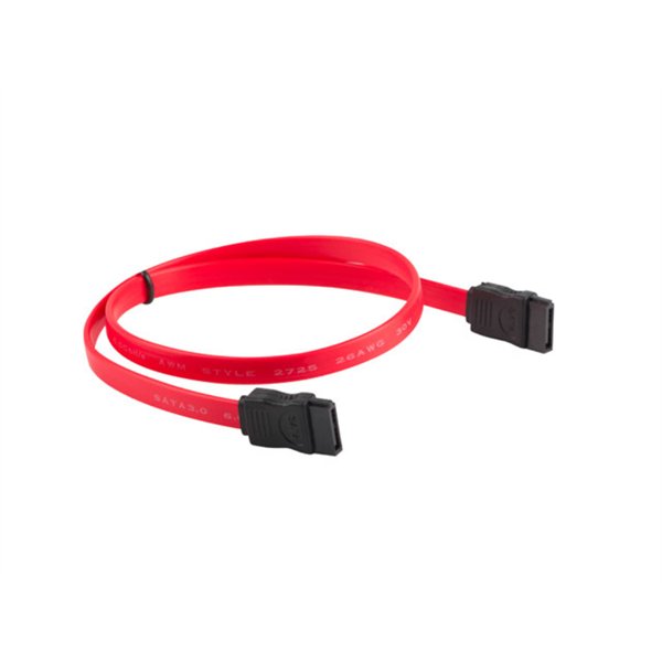 Lanberg CA-SASA-10CU-0050-R cable de SATA 0,5 m SATA 7-pin Rojo