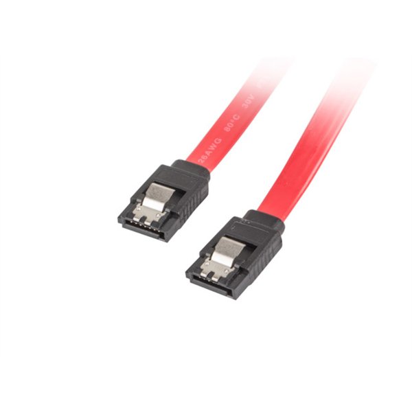 Lanberg CA-SASA-14CU-0050-R cable de SATA 0,5 m SATA 7-pin Rojo