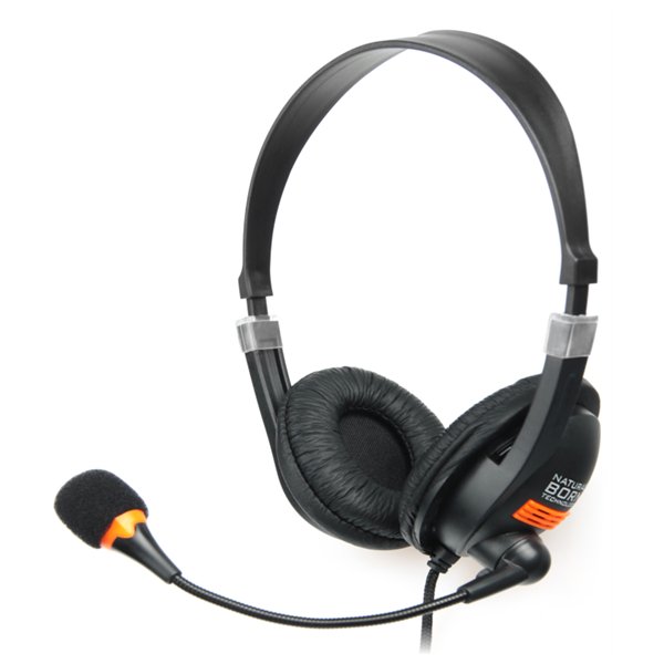 NATEC Drone Auriculares Alámbrico Diadema Llamadas/Música Negro, Naranja