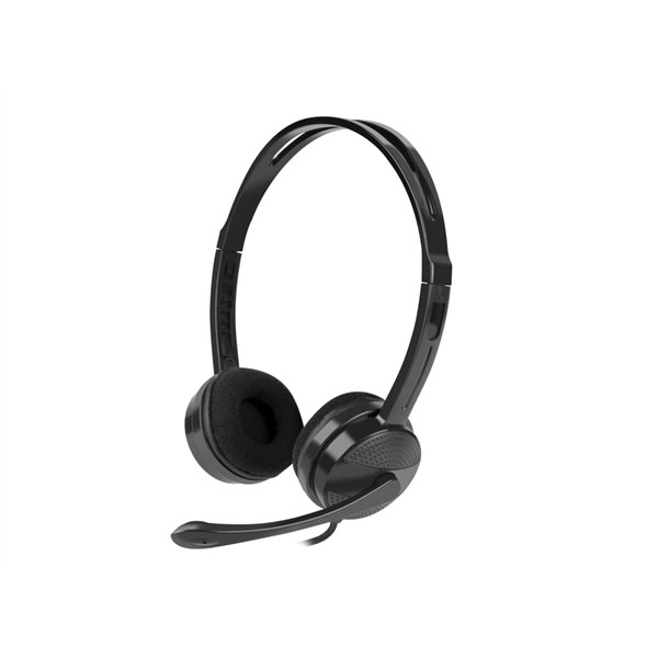 NATEC Canary Auriculares Alámbrico Diadema Oficina/Centro de llamadas Negro