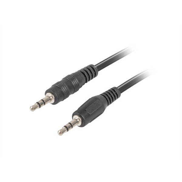 Lanberg CA-MJMJ-10CC-0012-BK cable de audio 1,2 m 3,5mm Negro