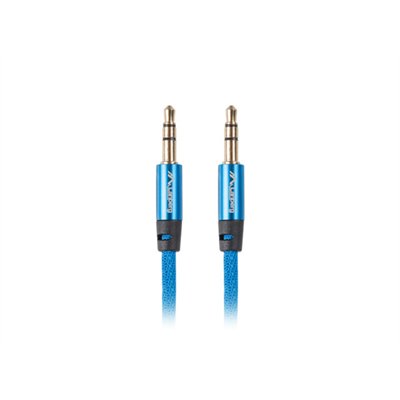 Lanberg CA-MJMJ-10CU-0020-BL cable de audio 2 m 3,5mm Azul