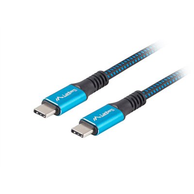 Lanberg CA-CMCM-45CU-0005-BK cable USB USB4 Gen 2x2 0,5 m USB C