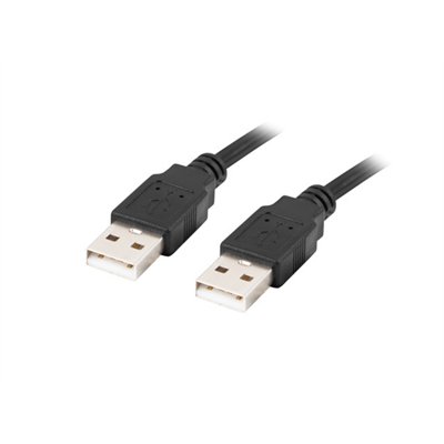 Lanberg CA-USBA-20CU-0010-BK cable USB USB 2.0 1 m Negro