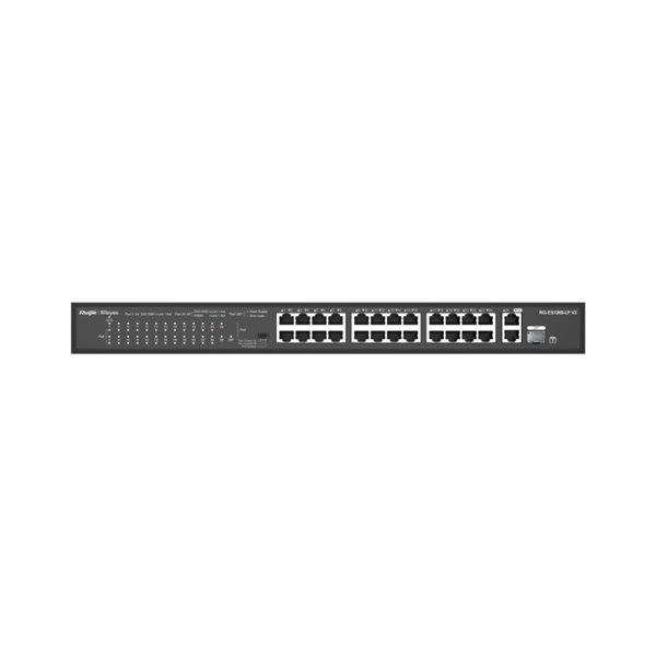 Ruijie Networks RG-ES126S-LP V2 switch No administrado Fast Ethernet (10/100) Energía sobre Ethernet (PoE) Negro