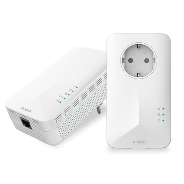 Strong POWERL1000DUOWIFIEUV2 1000 Mbit/s Ethernet Wifi Blanco 2 pieza(s)