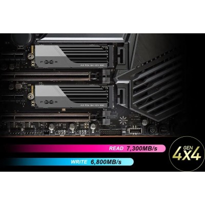 Silicon Power XS70 NVMe SSD 1TB con DisiPador PCIe 4.0