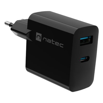 NATEC NUC-2143 cargador de dispositivo móvil Universal Negro