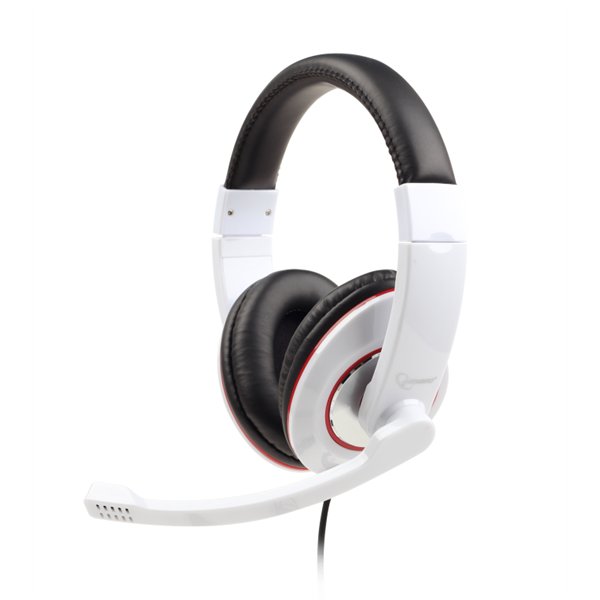 Gembird MHS-001-GW auricular y casco Auriculares Alámbrico Diadema Llamadas/Música Blanco