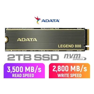 ADATA LEGEND 800 SSD 2TB NVMe a 3500MB/s PCIe 4.0 M.2 2280