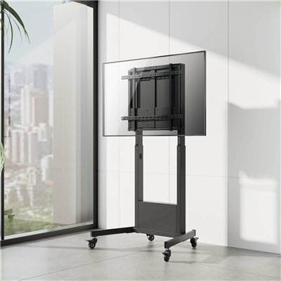 AISENS Soporte PRO de suelo contrapeso con ruedas para TV