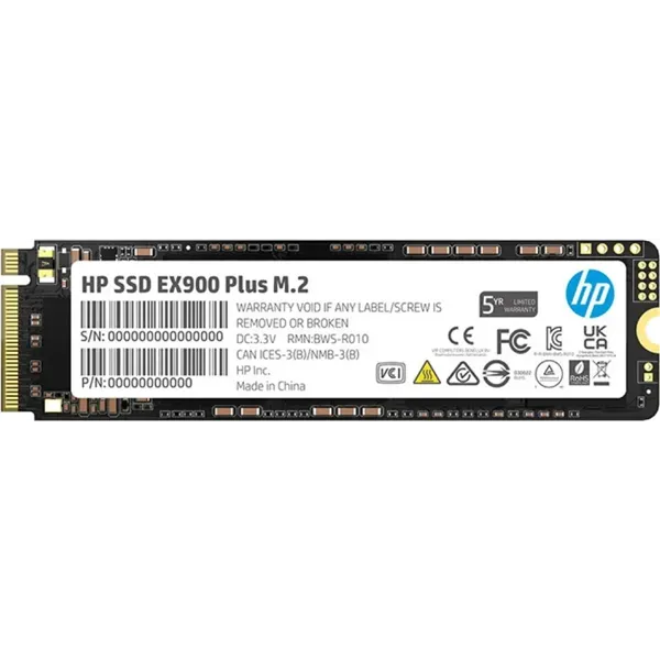 HP EX900 Plus SSD NVMe 512GB a 2000MB/?s PCIe 3.0 M.2 2280