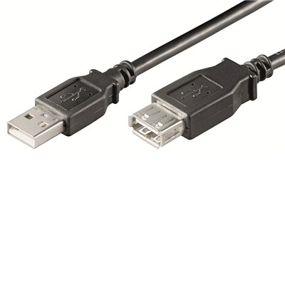 Ewent EC1011 cable USB 1 m USB A Negro