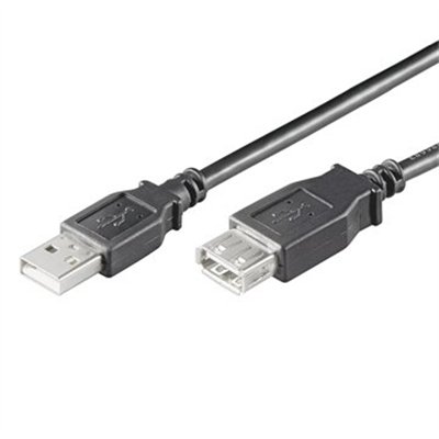 Ewent EC1012 cable USB USB 2.0 1,8 m USB A Negro