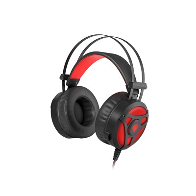 GENESIS Neon 360 Auriculares Alámbrico Diadema Juego Negro, Rojo