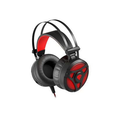 GENESIS Neon 360 Auriculares Alámbrico Diadema Juego Negro, Rojo