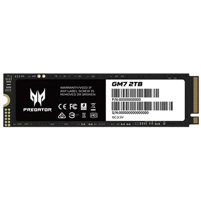 Acer Predator GM7000 SSD NVMe 2TB a 7400MB/s PCIe 4.0 M.2 2280