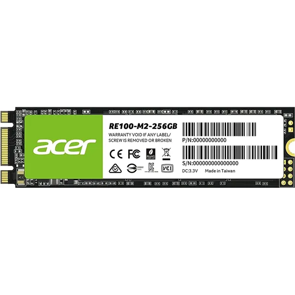 Acer RE100 M.2 SSD 256GB a 560MB/s 2280