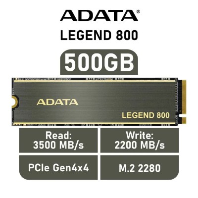 ADATA LEGEND 800 SSD 500GB NVMe a 3500MB/s PCIe 4.0 M.2 2280