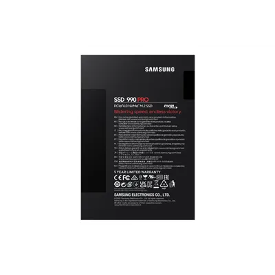 Samsung SSD 990 PRO 4TB NVMe a 7450MB/s PCIe 4.0 M.2 2280