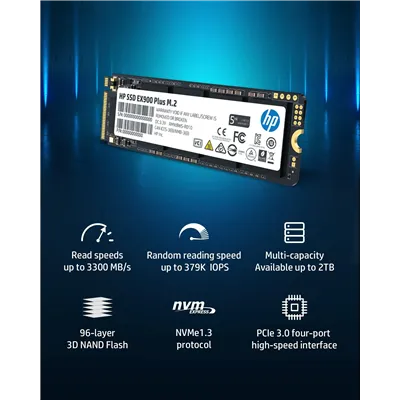 HP EX900 Plus SSD NVMe 256GB a 2000MB/?