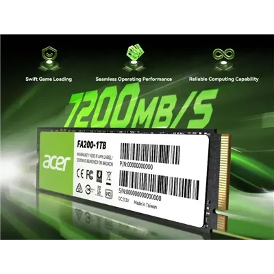 Acer FA200 SSD NVMe 512GB a 3300MB/s PCIe 3.0 M.2 2280