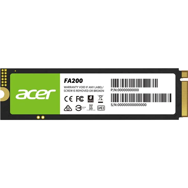 Acer FA200 SSD NVMe 1TB a 3300MB/s PCIe 3.0 M.2 2280