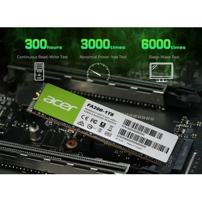 Acer FA200 SSD NVMe 1TB a 3300MB/s PCIe 3.0 M.2 2280