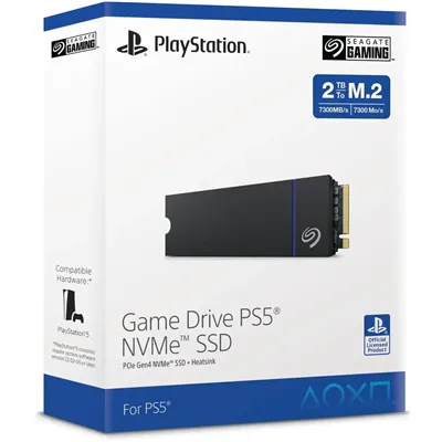 Seagate Game Drive PS5 SSD 2TB a 7300MB/s con disipador M.2