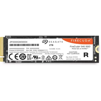 Seagate FireCuda 540 SSD 2TB a 10000MB/s NVMe 2.0 PCIe 5.0 x4