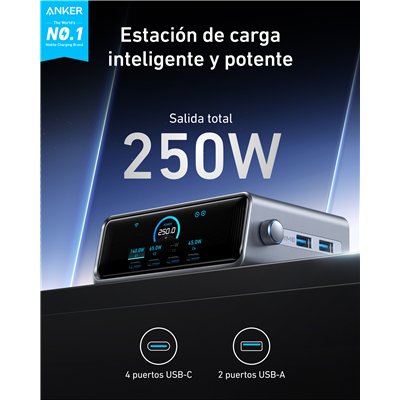 Anker Prime GaN Universal Negro Carga rápida Interior