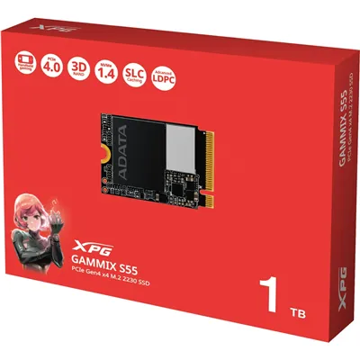 ADATA XPG GAMMIX S55 SSD NVMe 1.4 de 1TB a 5000MB/s PCIe 4.0