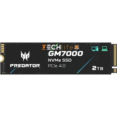 Acer Predator GM7000 Disipador SSD NVMe 2TB a 7400MB/s PCIe 4.0