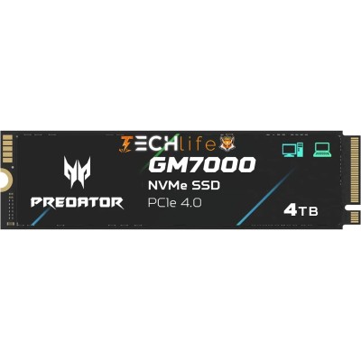 Acer Predator GM7000 Disipador SSD NVMe 4TB a 7400MB/s PCIe 4.0