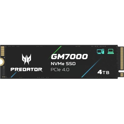 Acer Predator GM7000 Disipador SSD NVMe 4TB a 7400MB/s PCIe 4.0