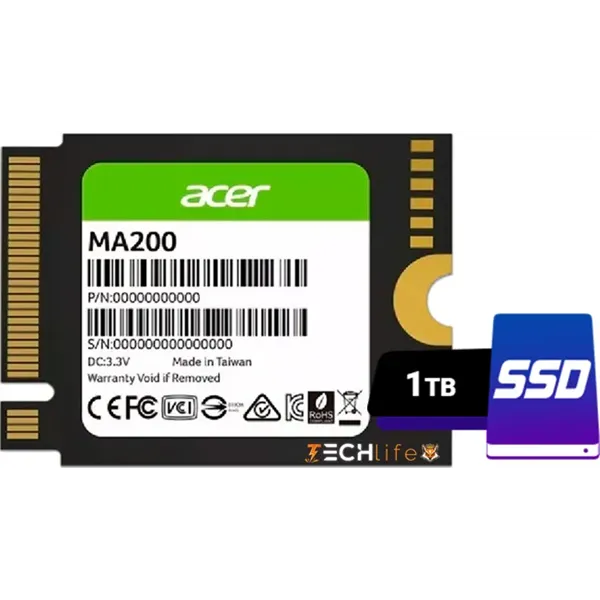 Acer MA200 SSD NVMe 1TB a 5000MB/s PCIe 4.0 M.2 2230