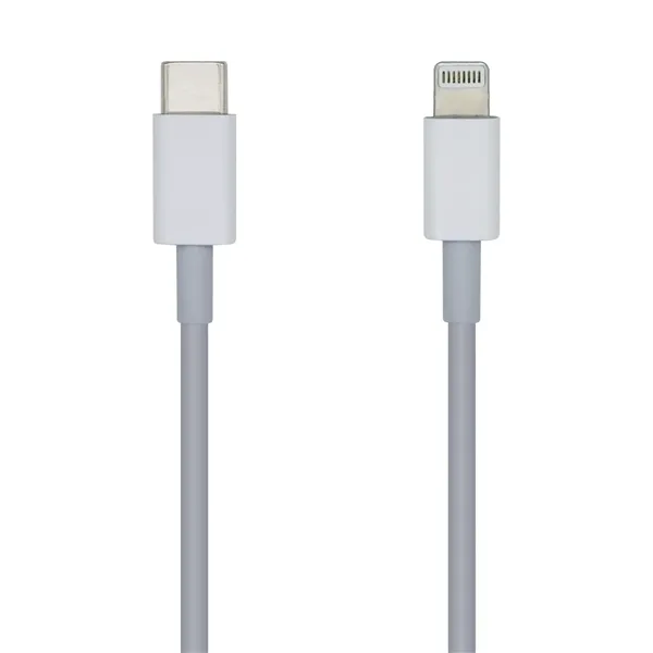 Cable Lightning Aisens A102-0441/ Lightning Macho - USB Tipo-C Macho/ 20cm/ Blanco