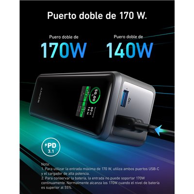 Anker Prime 27650 mAh Negro