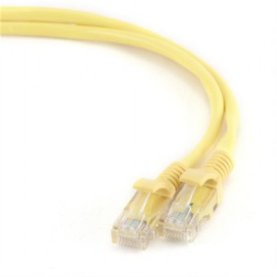 Gembird PP12-1M/Y Cable de Red RJ45 UTP Cat5e 1m Amarillo