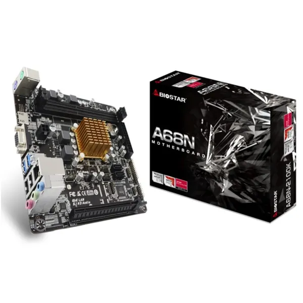 BIOSTAR A68N-2100K MITX con CPU Integrada AMD E1-6010 DDR3